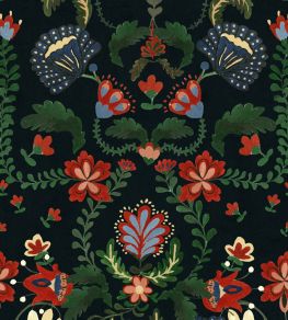 Zabola Wallpaper by MINDTHEGAP Black Green Zabola Wallpaper by MINDTHEGAP Black Green