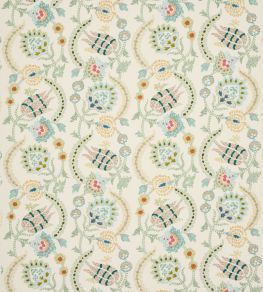 Zaviera Fabric by Jane Churchill Green Zaviera Fabric by Jane Churchill Green