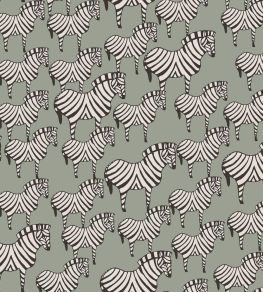 Zebra Wallpaper by Borastapeter Green Zebra Wallpaper by Borastapeter Green