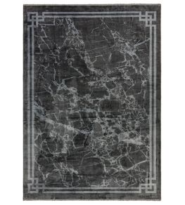 Zehraya Border Rug by Asiatic Grey Zehraya Border Rug by Asiatic Grey