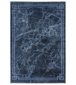 Zehraya Border Rug by Asiatic Ink Blue Zehraya Border Rug by Asiatic Ink Blue