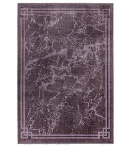 Zehraya Border Rug by Asiatic Purple Zehraya Border Rug by Asiatic Purple