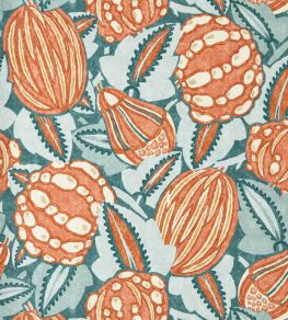 Zenith Wallpaper by Harlequin Terracotta/Azul Zenith Wallpaper by Harlequin Terracotta/Azul