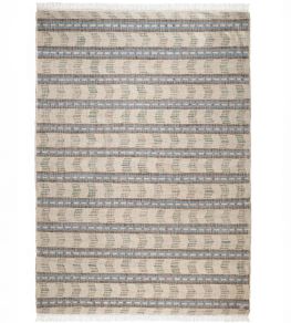Zig Zag Rug by GP & J Baker Blue/Natural