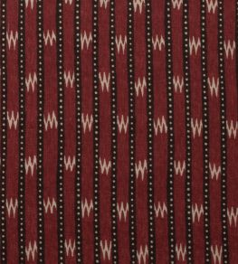 Zig Zag Fabric by Titley and Marr Chocolate & Cardinal Zig Zag Fabric by Titley and Marr Chocolate & Cardinal