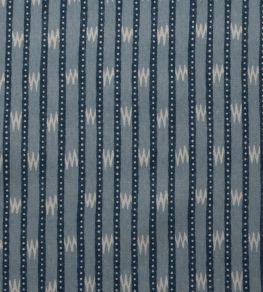 Zig Zag Fabric by Titley and Marr Denim & Aqua Zig Zag Fabric by Titley and Marr Denim & Aqua