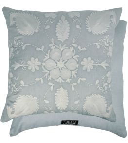 Zinnia Cushion 60 x 60cm by William Yeoward Duck Egg