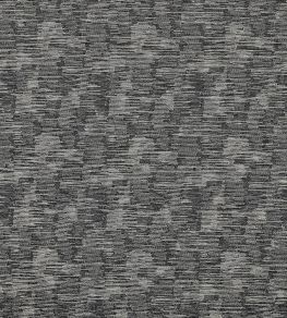 Zocalo Fabric by Clarke & Clarke Noir/Linen