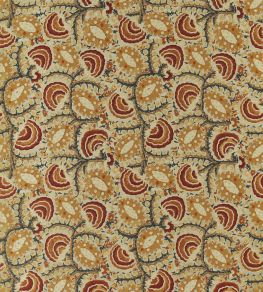 Suzani Archive Weave Fabric by Zoffany Venetian Red/Antique