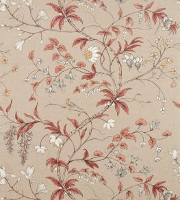 Chambalon Trail Fabric by Zoffany Sunstone / Linen