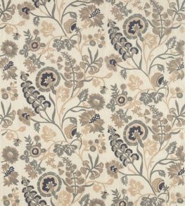 Hardwick Crewel Fabric by Zoffany Fossil Hardwick Crewel Fabric by Zoffany Fossil