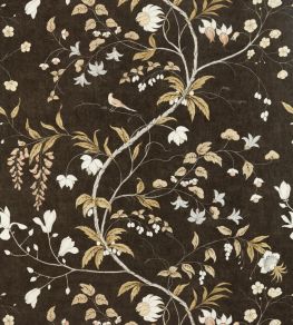 Chambalon Trail Wallpaper by Zoffany Antique Gold / Vine Black Chambalon Trail Wallpaper by Zoffany Antique Gold / Vine Black
