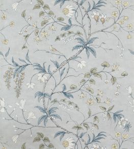 Chambalon Trail Wallpaper by Zoffany Mercury / Platinum Grey