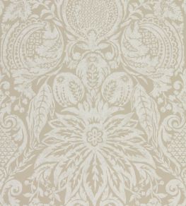 Mitford Damask Wallpaper by Zoffany Stone