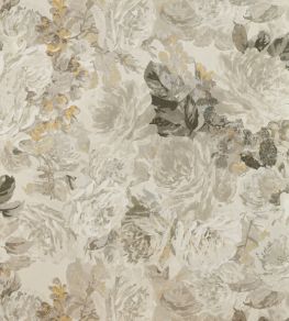 Rose Absolute Wallpaper by Zoffany Linen / Gold