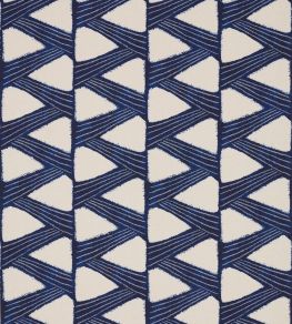 Kanoko Fabric by Zoffany Indigo Kanoko Fabric by Zoffany Indigo