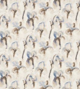Water Iris Fabric by Zoffany Ink/Charcoal