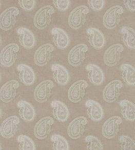 Orissa Velvet Fabric by Zoffany Pale Linen Orissa Velvet Fabric by Zoffany Pale Linen
