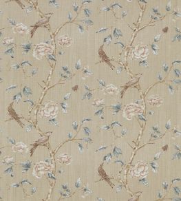 Woodville Fabric by Zoffany White Clay Woodville Fabric by Zoffany White Clay