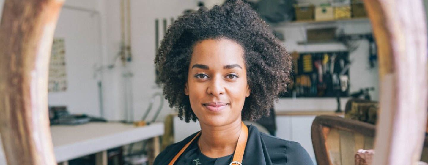 Micaela Sharp upholsterer and interior designer
