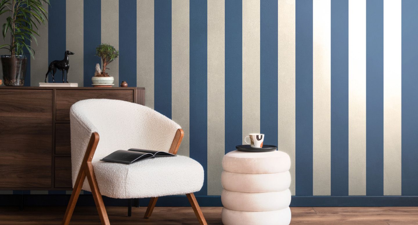 Wide Stripe Wallpaper by Ohpopsi