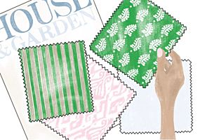 Choosing fabric samples