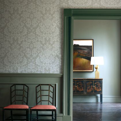 Damask wallpaper