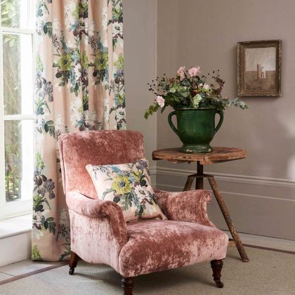 Signature Prints fabric on sofa, cushions and curtains
