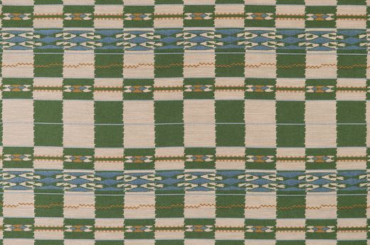 Green check fabric by Christopher Farr Cloth