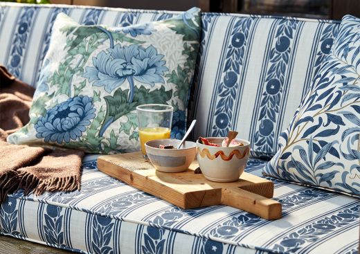 Fruit Stripe Outdoor Fabric by Morris & Co