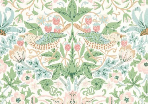 Simply Strawberry Thief Wallpaper by Morris & Co