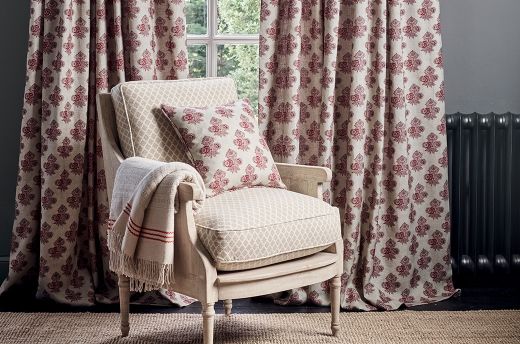 Poppy Paisley fabric