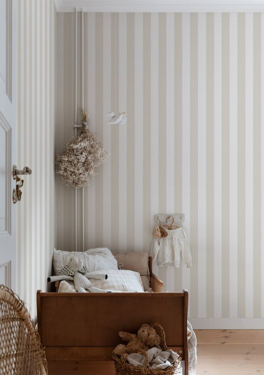 Sam wallpaper in sage green by Sandberg