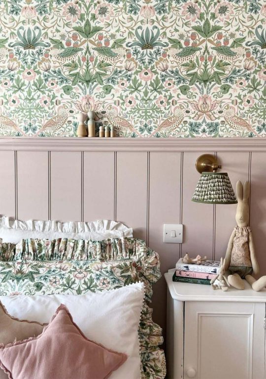 Simply Strawberry Thief Wallpaper by Morris & Co